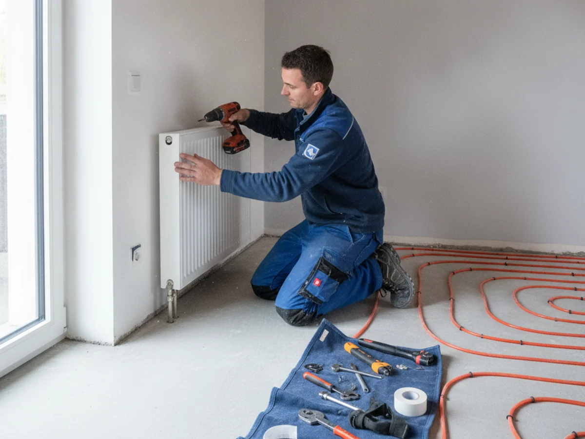 Chauffage central, radiateurs & plancher chauffant